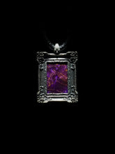 25 year series stabilized wood necklace | purple H