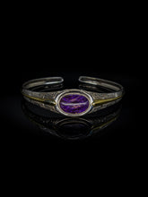 25 year series stabilized wood bracelet |purple SC
