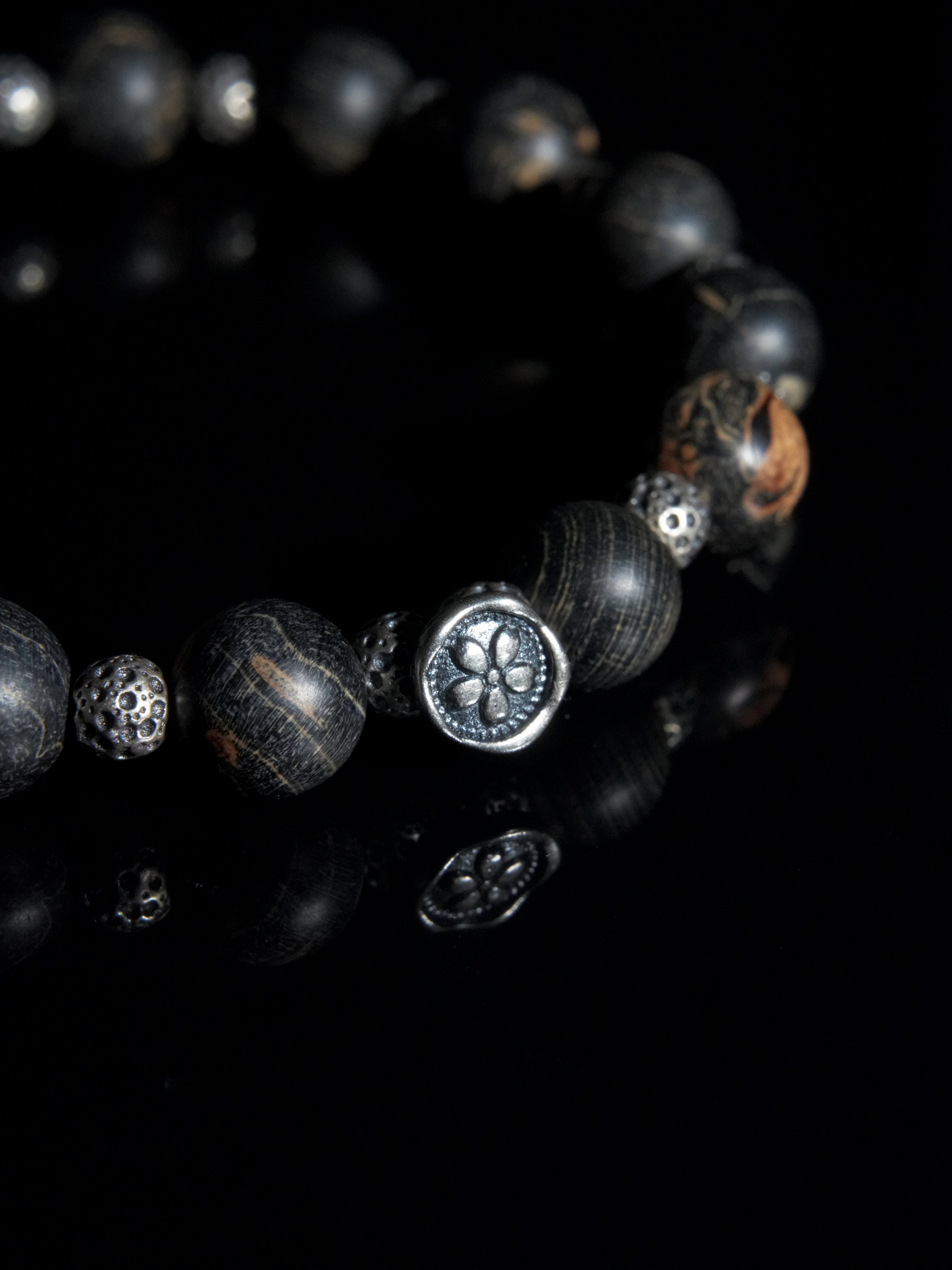 25 year series stabilized wood bracelet | gypsophila acutifolia