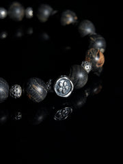 25 year series stabilized wood bracelet | gypsophila acutifolia