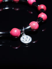 25 year series stabilized wood bracelet | Flower shadow