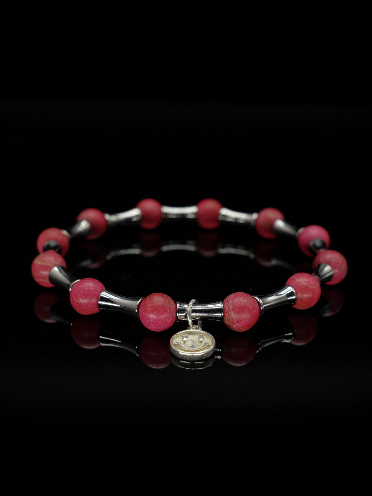 25 year series stabilized wood bracelet | Flower shadow