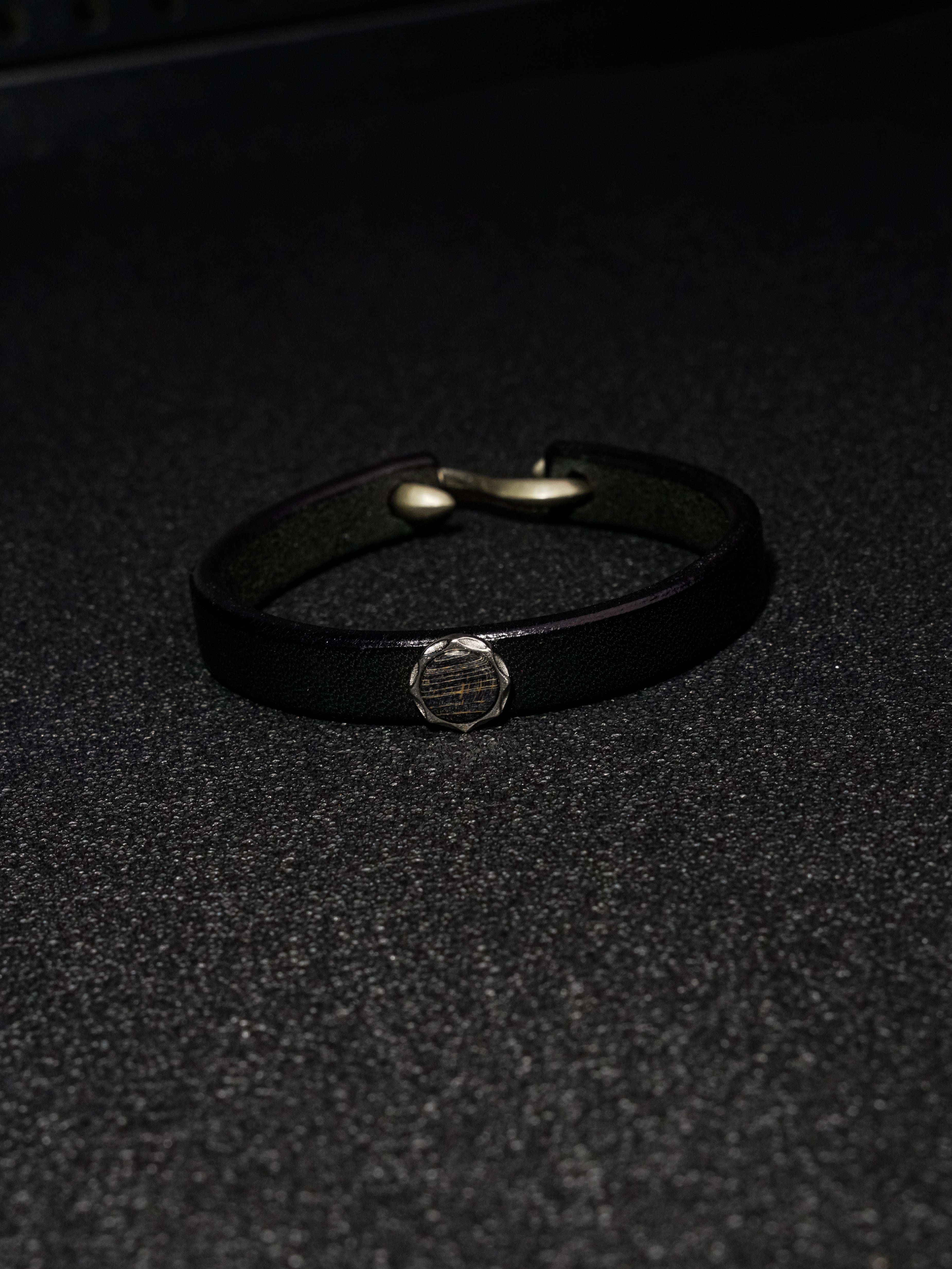 25 year series stabilized wood bracelet | black C