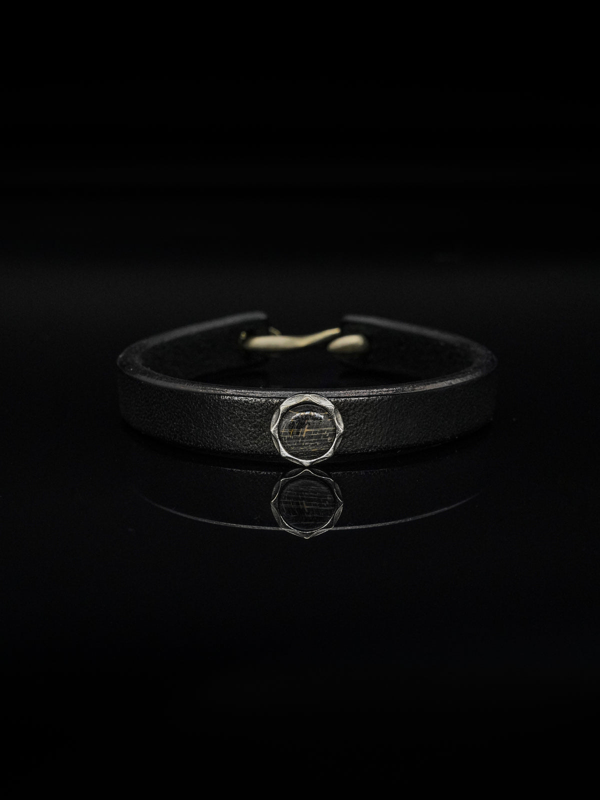 25 year series stabilized wood bracelet | black C