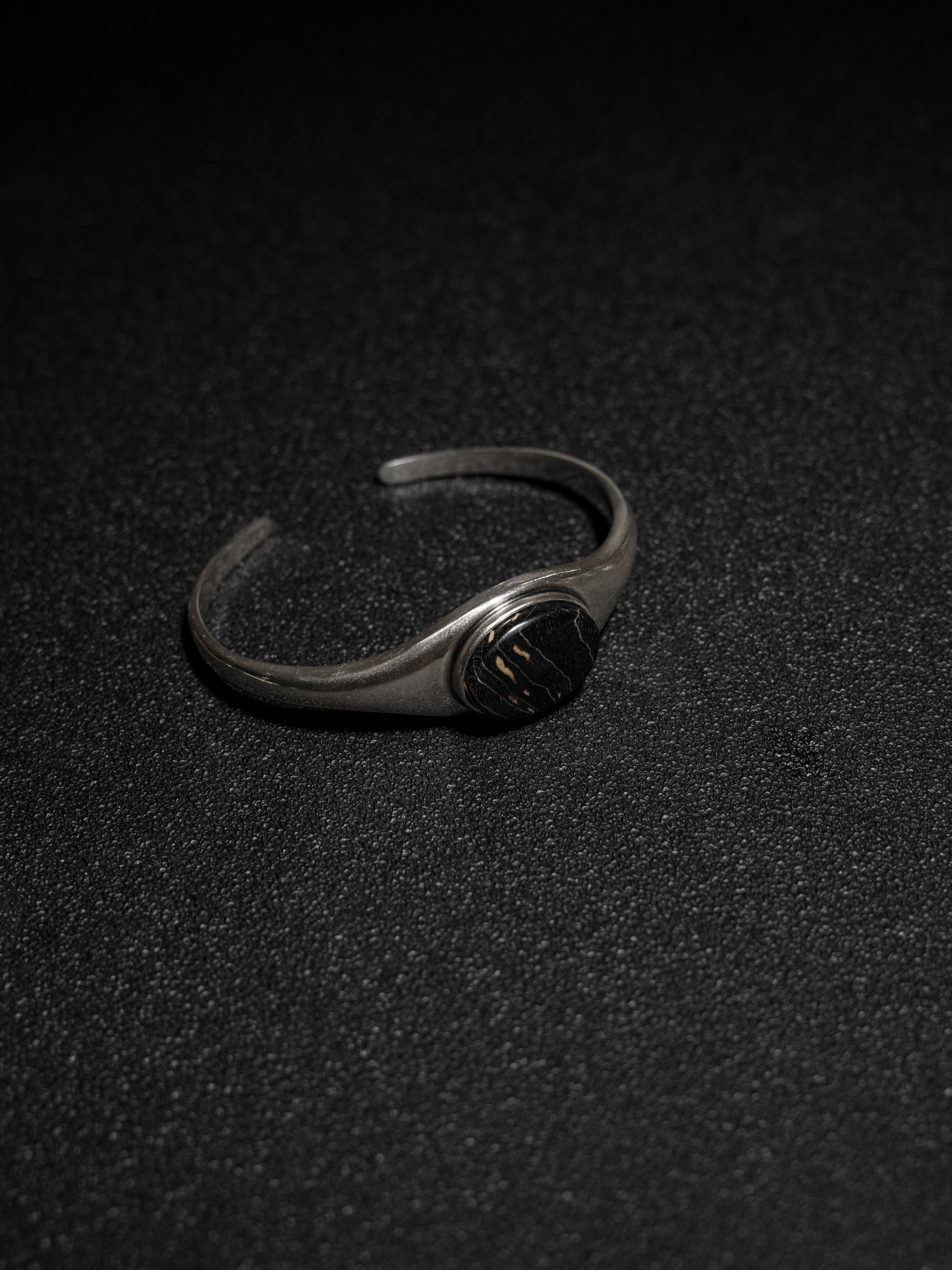 25 year series stabilized wood bracelet | black C
