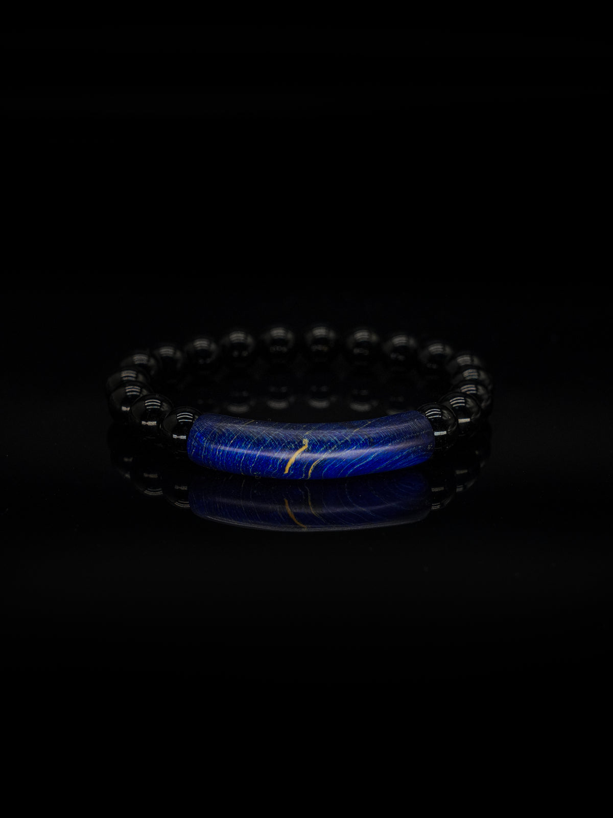 25 year series stabilized wood bracelet | Red bowstring