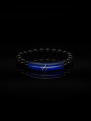 25 year series stabilized wood bracelet | Red bowstring
