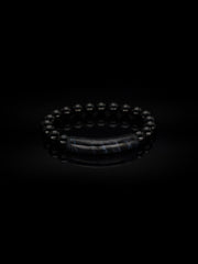 25 year series stabilized wood bracelet | Dark blue bowstring