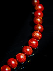 25 year series stabilized wood bracelet | red X