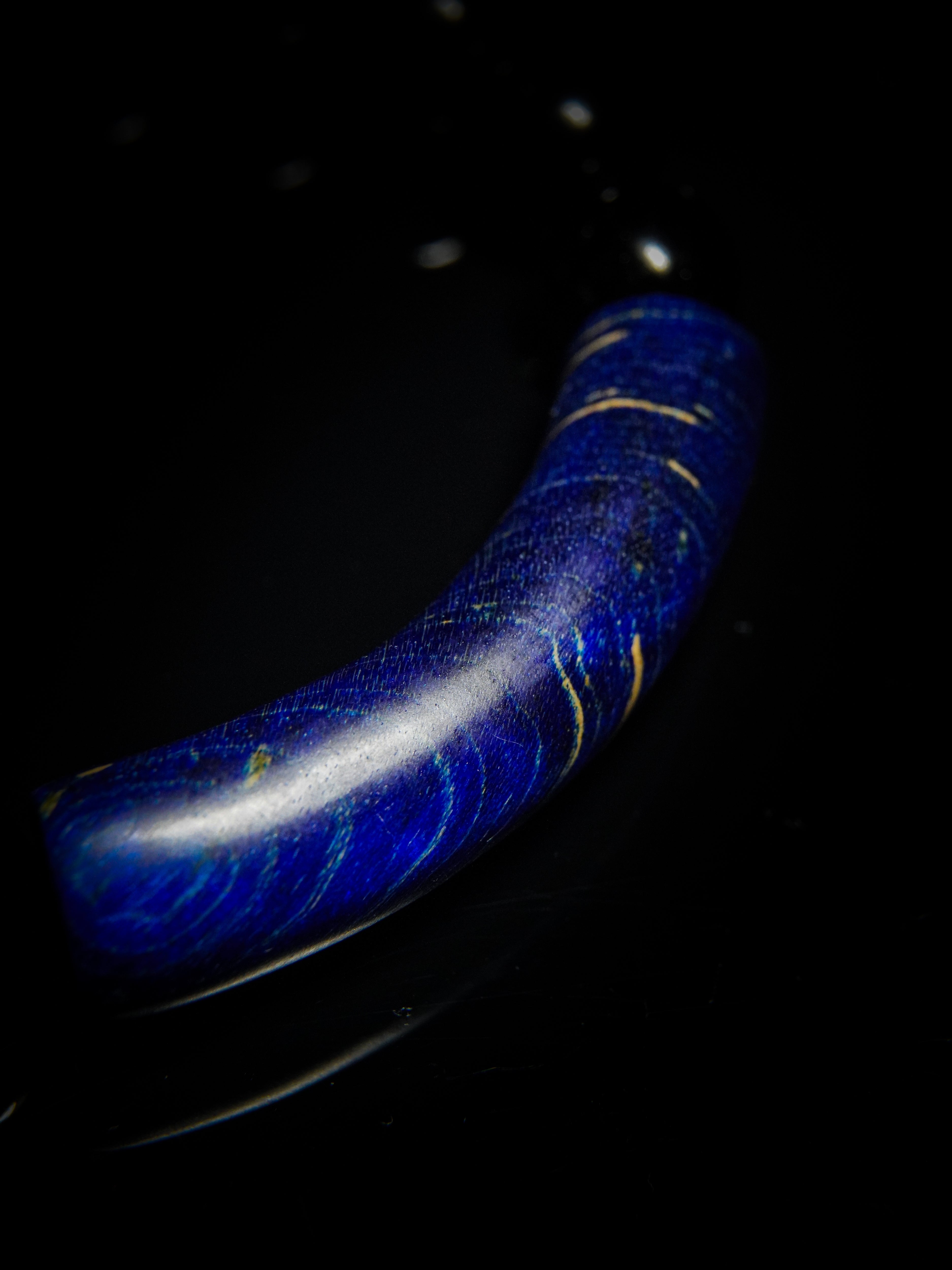 25 year series stabilized wood bracelet | Red bowstring