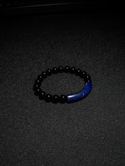 25 year series stabilized wood bracelet | Red bowstring