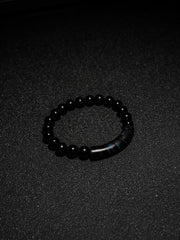 25 year series stabilized wood bracelet | Dark blue bowstring