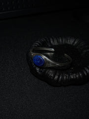 25 year series stabilized wood bracelet | blue C