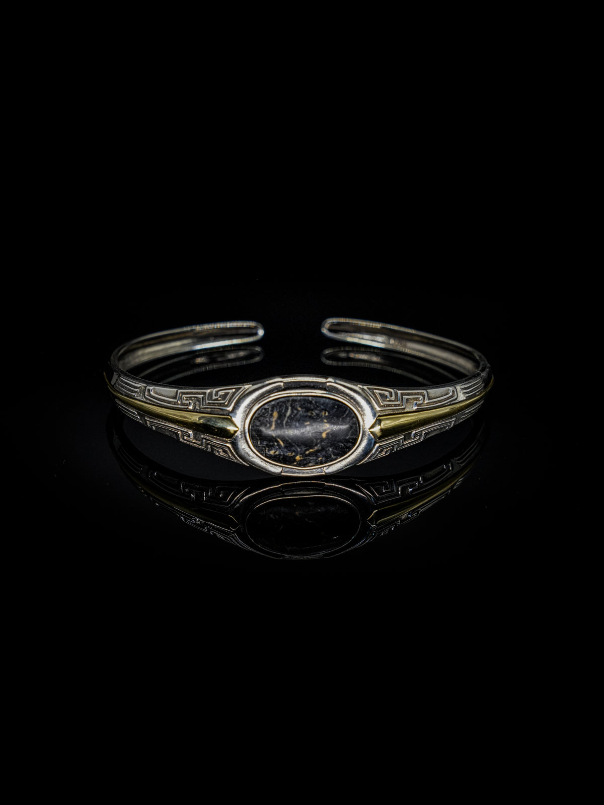 25 year series stabilized wood bracelet | black SC