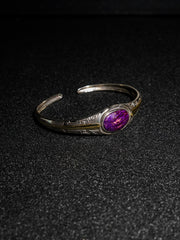 25 year series stabilized wood bracelet |purple SC