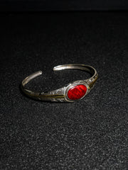 25 year series stabilized wood bracelet | red SC