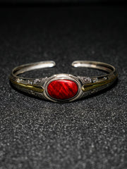 25 year series stabilized wood bracelet | red SC