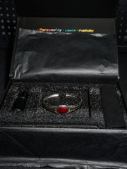 25 year series stabilized wood bracelet | red SC